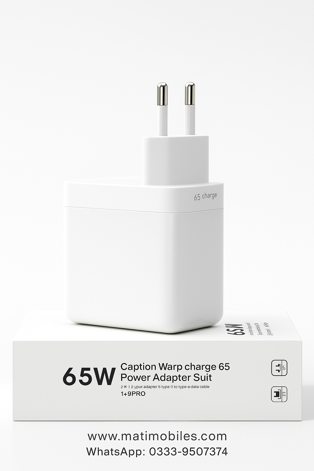 OnePlus 65W SuperVooc Original Charger + Type-C Cable | Fast Charging Adapter for All OnePlus Models